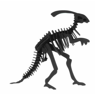 3D Parasaurolophus Papiermodell