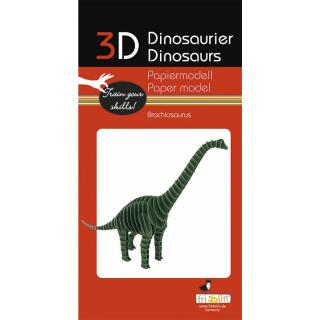 3D Brachiosaurus Papiermodell