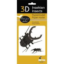 3D Hirschkäfer Papiermodell