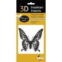 3D Schmetterling Papiermodell