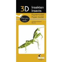 3D Gottesanbeterin Papiermodell