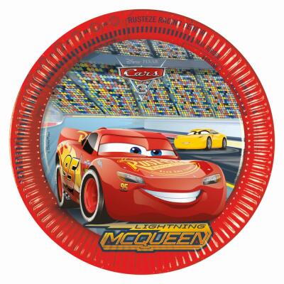 Disney PIXAR Cars 3 - Pappteller, 8 Stück