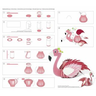 Ursus Laternen - Bastelset Flamingo