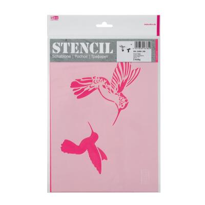 Schablone / Stencil DIN A4 - Kolibris