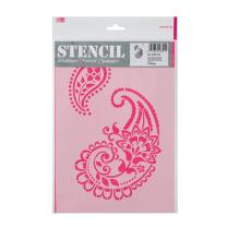 Schablone / Stencil DIN A4 - Paisley Ornamente