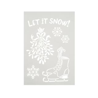 Schablone / Stencil DIN A4 - Let it snow