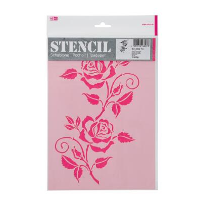 Schablone / Stencil DIN A4 - Rosenranke (73)
