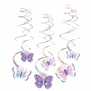 Schmetterling - Flutter -  6 Deko-Spiralen
