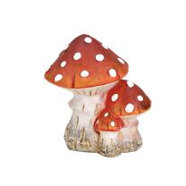 Pilz aus Ton - rot - 15 cm