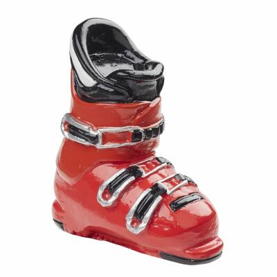 Miniatur - Skistiefel rot - ca. 4 cm