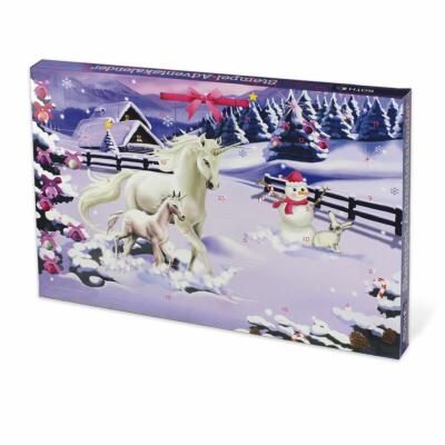 Stempel - Adventskalender Einhorn im Winter