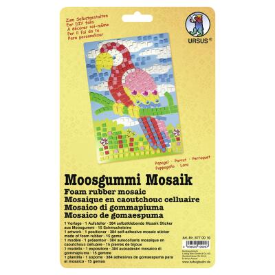 Moosgummi Mosaik Papagei (16)