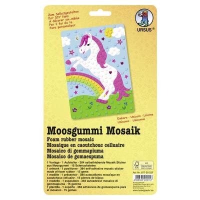 Moosgummi Mosaik Einhorn (22)