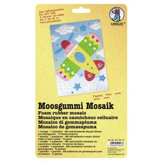 Moosgummi Mosaik Flugzeug (14)