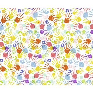 Motiv-Fotokarton Bunte Kinderhände (135), 300 g/m²,  49,5cm x 68cm