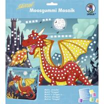 Moosgummi Mosaik "Glitter" Drache  (16)