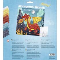 Moosgummi Mosaik "Glitter" Drache  (16)