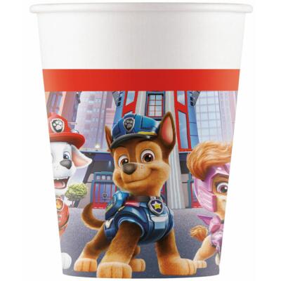 Paw Patrol The Movie  -  8 Pappbecher, 0,25 l