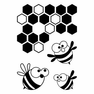 Efco (935) clear stamps Stempel Set - Bienen 1