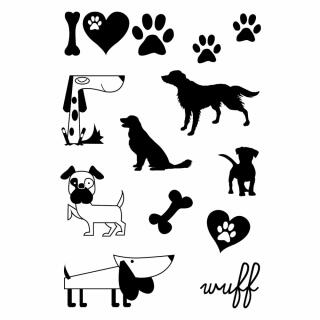 Efco (945) clear stamps Stempel Set - Hunde