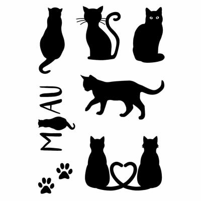 Efco (946) clear stamps Stempel Set - Katzen