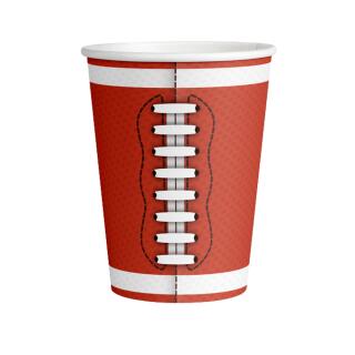 Football Party - Touchdown - Pappbecher 500 ml, 6 Stück
