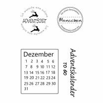 Efco (103) clear stamps Stempel Set - Advent