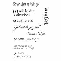 Efco (108) clear stamps Stempel Set - Geburtstag 2