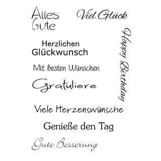 Efco (109) clear stamps Stempel Set - Geburtstag 3