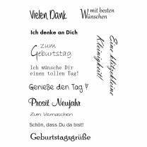 Efco (111) clear stamps Stempel Set - Geburtstag 6