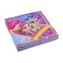 44-teiliges Party-Set Shimmer und Shine - Teller Becher Servietten Trinkhalme  für 8 Kinder