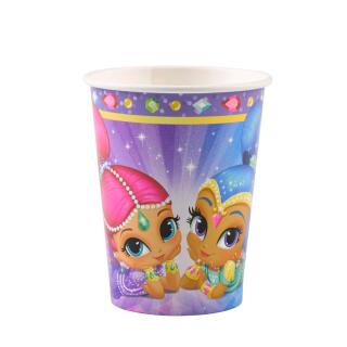 44-teiliges Party-Set Shimmer und Shine - Teller Becher Servietten Trinkhalme  für 8 Kinder