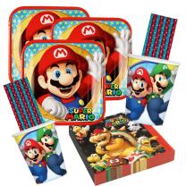 68-teiliges Party-Set Super Mario - Teller Becher...