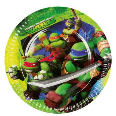 Ninja Turtles TMNT Pappteller, 8 Stück