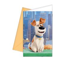 64- teiliges Party-Set - Secret Life of Pets für 6 - 8 Kinder