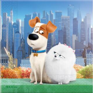 64- teiliges Party-Set - Secret Life of Pets für 6 - 8 Kinder