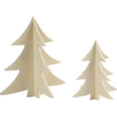 3 D Weihnachtsbäume 13 und 18 cm