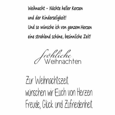 Efco (121) clear stamps Stempel Set - Weihnachten 8