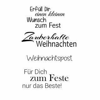 Efco (123) clear stamps Stempel Set - Weihnachten 10