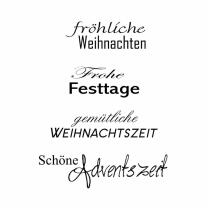 Efco (124) clear stamps Stempel Set - Weihnachten 11