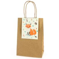 Partytüten Waldtiere - Fuchs, Bär, Reh, 6...