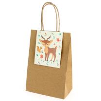 Partytüten Waldtiere - Fuchs, Bär, Reh, 6...