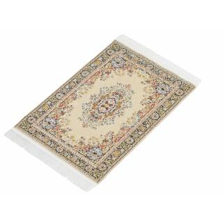 Miniatur Teppich beige, 15 x 10 cm