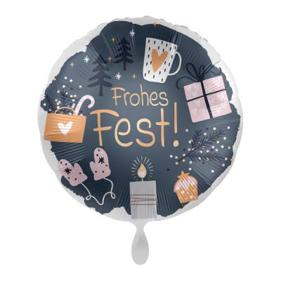 Folienballon 43 cm - Frohes Fest