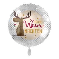 Folienballon 43 cm - Frohe Weinnachten
