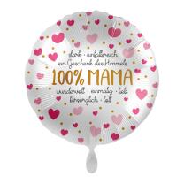 Folienballon - 100% Mama, 43 cm