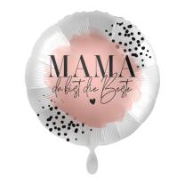 Folienballon - Mama du bist die Beste Herz, 43 cm