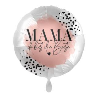 Folienballon - Mama du bist die Beste Herz, 43 cm