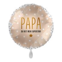 Folienballon 43 cm - Papa du bist mein Superstar!