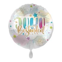 Folienballon  - Juhu Bestanden! - 43 cm